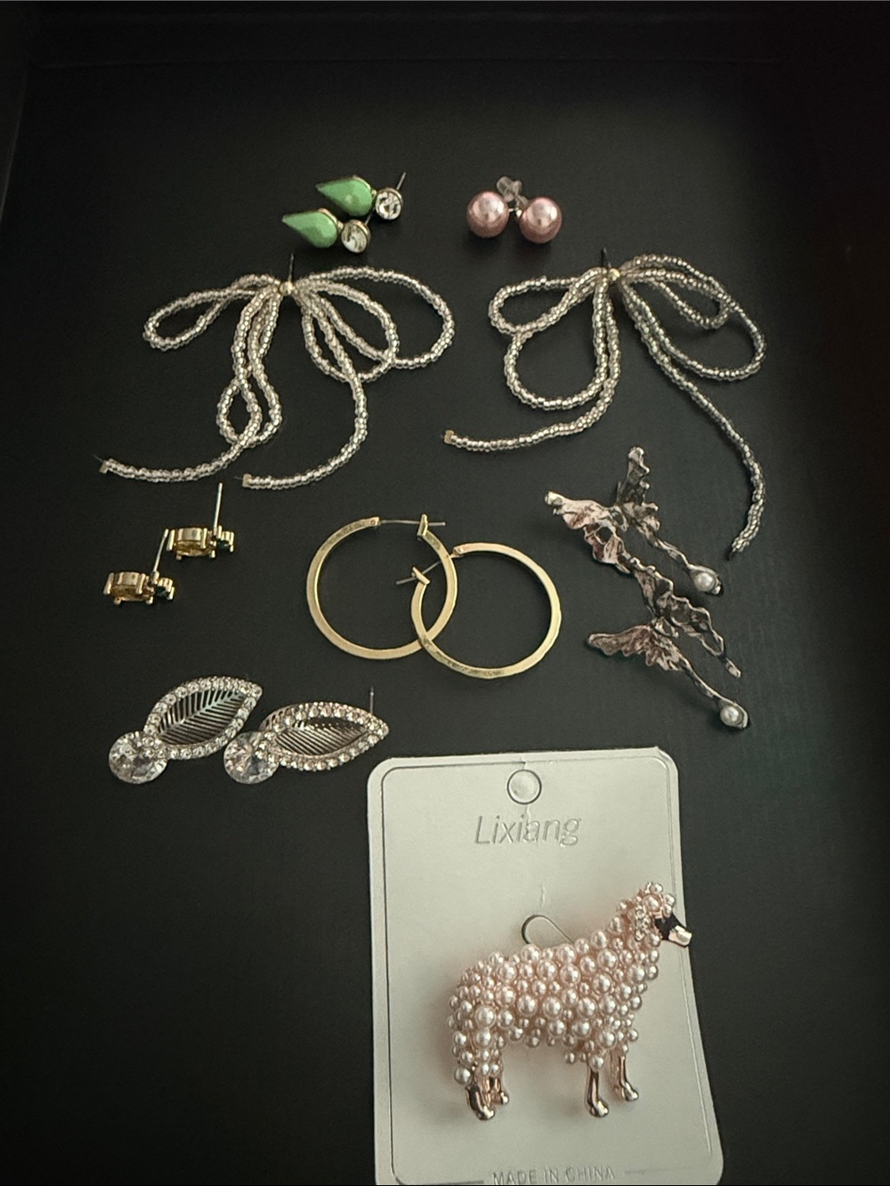 Earrings/Brooch Bundle
